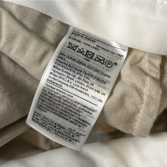 Banana Republic Women's Tan Linen Shorts Size 2 - Picture 6 of 6